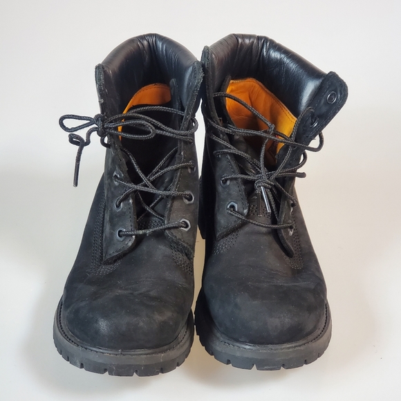 Timberland Premium Black Leather Padded Boots size 7.5 - Picture 3 of 6